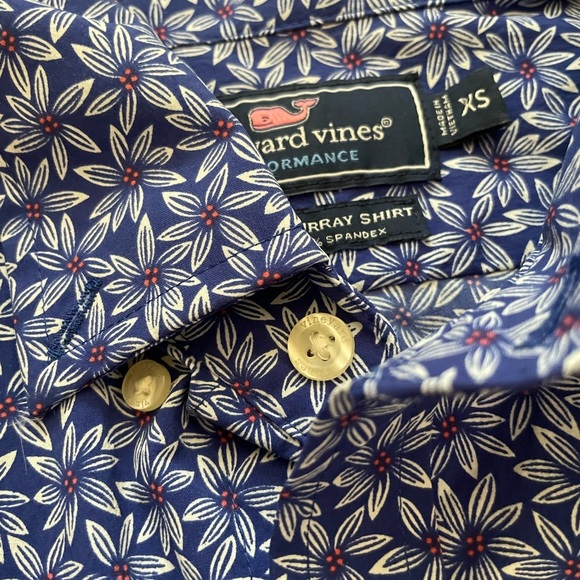 Vineyard Vines performance fit button down collar short sleeve men’s shirt - Picture 4 of 5